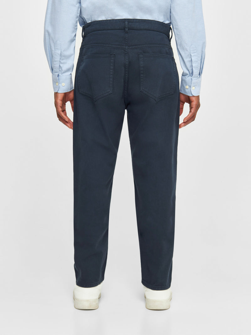 Buy TIM tapered fit twill 5-pocket pants - Total Eclipse - from