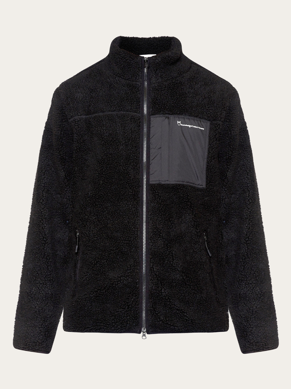 [COVERNAT]★韓国人気★YETI Fleece Collarless Jacket MUSINSA公式 | COVERNAT Yeti Fleece Zip Up Jacket Ivory