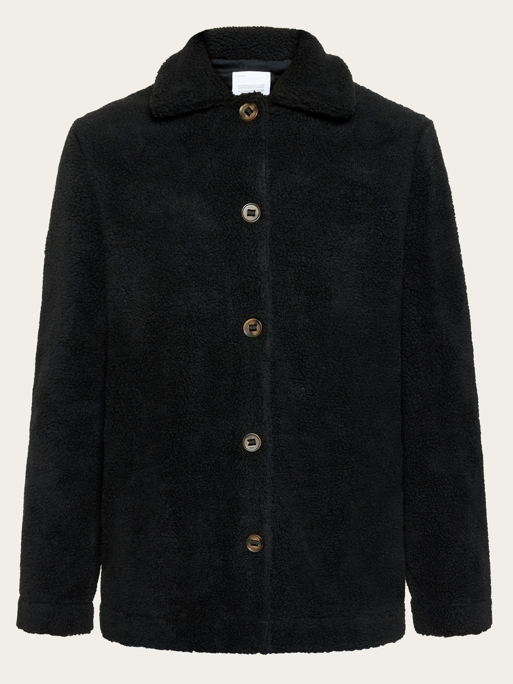 Teddy overshirt jacket - GRS/Vegan - Black Jet