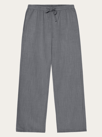 KnowledgeCotton Apparel - MEN Tim tapered linen-mix pants Pants 1493 Ultimate Grey