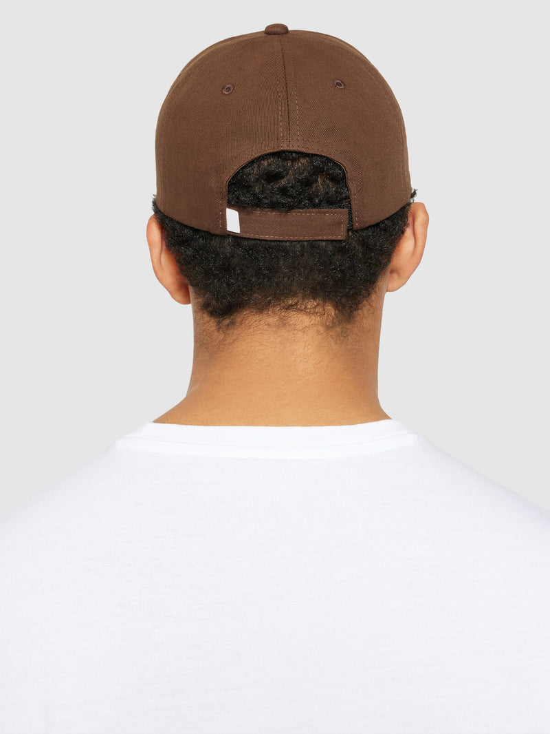 KnowledgeCotton Apparel - UNI Twill baseball cap - GOTS/Vegan Caps 1243 Demitasse (brown)