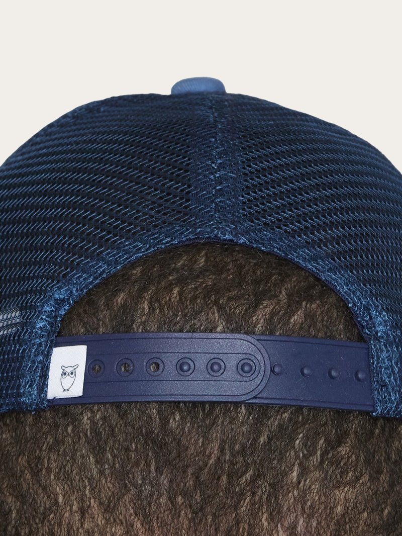 KnowledgeCotton Apparel - UNI Twill trucker cap Caps 1432 Moonlight Blue