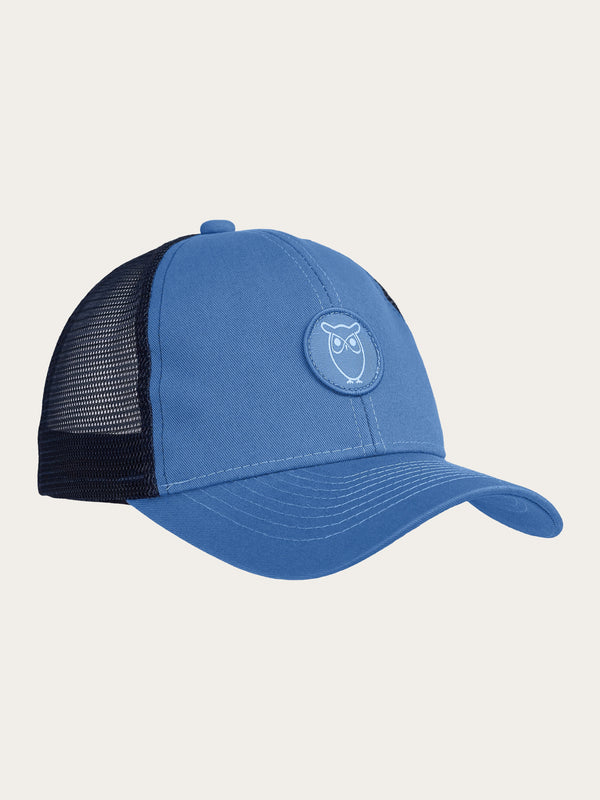 KnowledgeCotton Apparel - UNI Twill trucker cap Caps 1432 Moonlight Blue