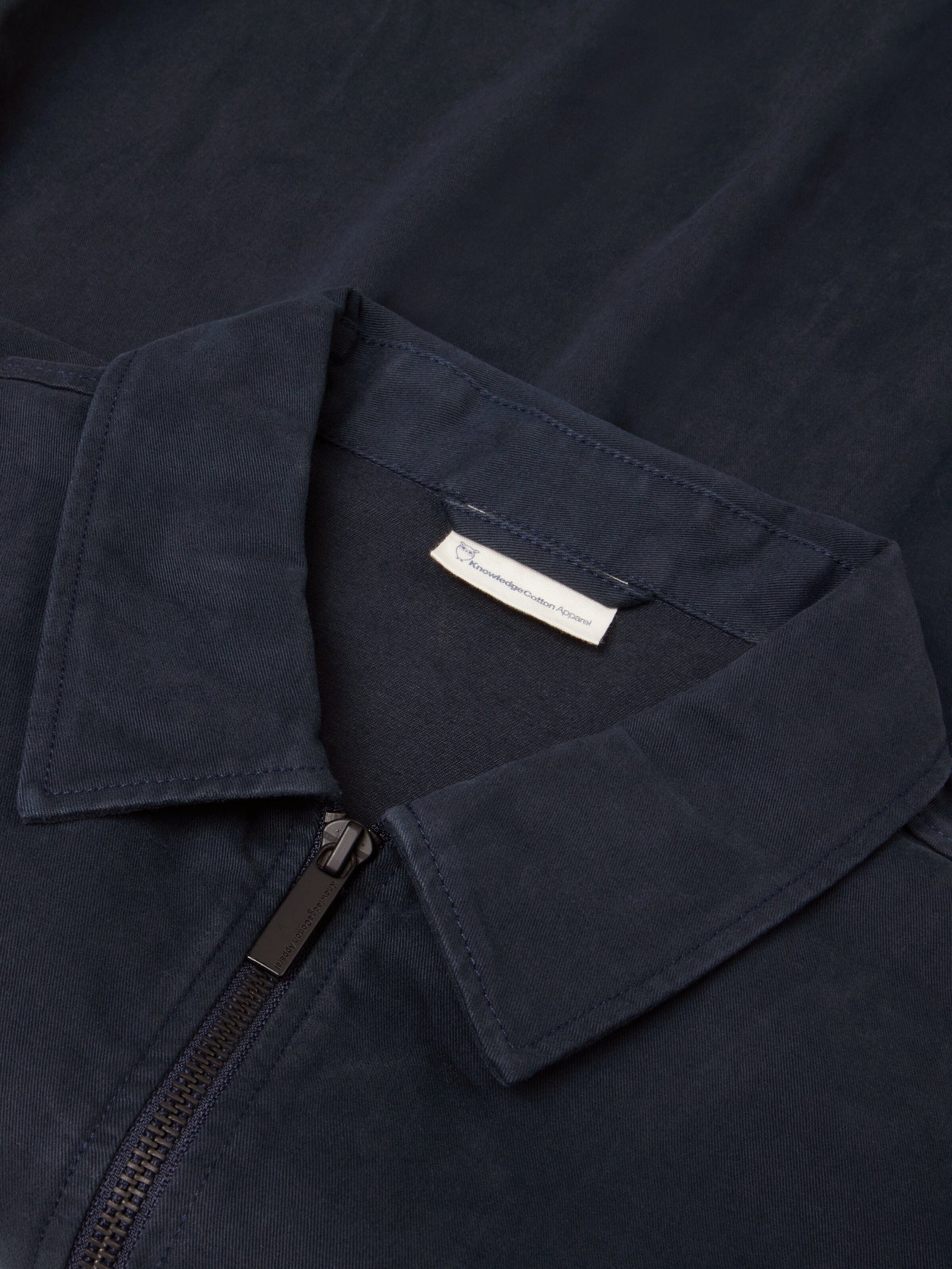 Twill zip overshirt - Total Eclipse