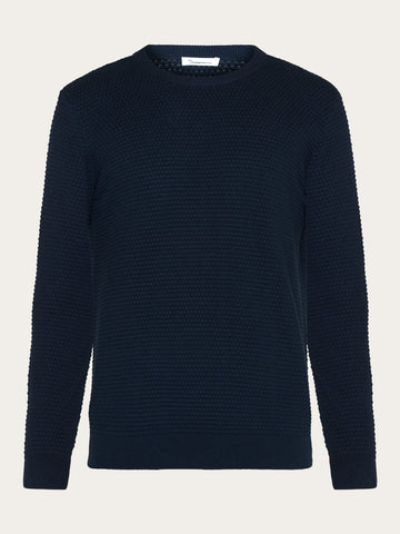 Buy VAGN regular bubble knit crew neck - Regenerative