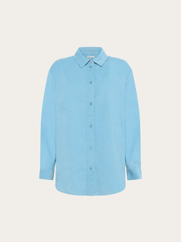 KnowledgeCotton Apparel - WMN Vega relaxed corduroy shirt Shirts 1463 Glacier Lake