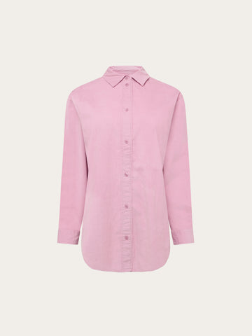 KnowledgeCotton Apparel - WMN Vega relaxed corduroy shirt Shirts 1503 Orchid Haze
