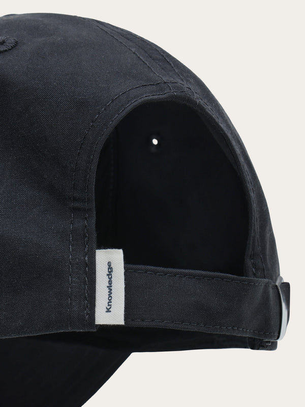 KnowledgeCotton Apparel - UNI Vent 200 Canvas Classic Cap GOTS Caps 1300 Black Jet