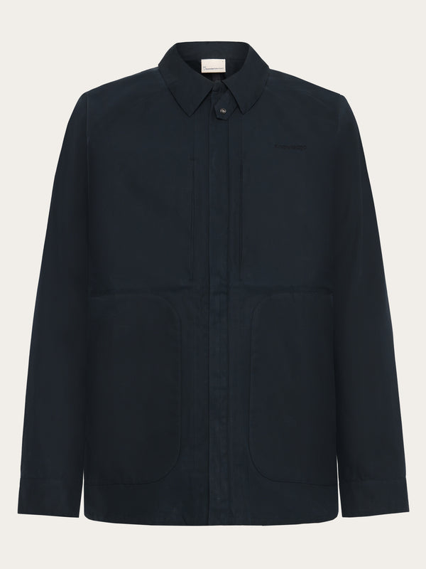 KnowledgeCotton Apparel - MEN Vent Canvas 200 Classic Jacket - GOTS/Vegan Jackets 1001 Total Eclipse