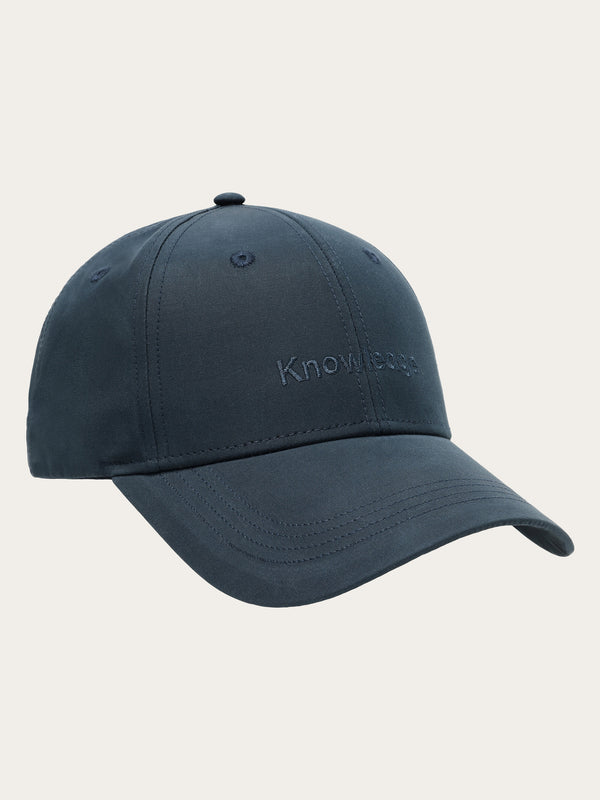 KnowledgeCotton Apparel - UNI Vent Canvas 200 classic cap - GOTS/vegan Caps 1001 Total Eclipse