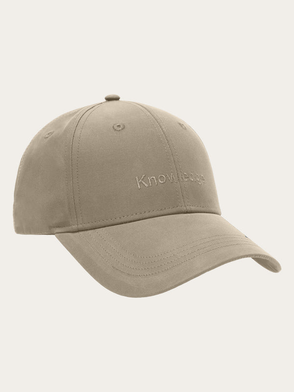 KnowledgeCotton Apparel - UNI Vent Canvas 200 classic cap - GOTS/vegan Caps 1228 Light feather gray