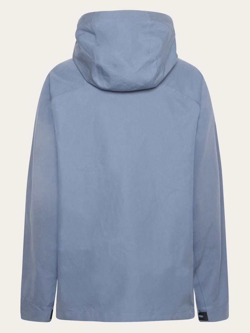 KnowledgeCotton Apparel - MEN Vent Canvas 270 shell jacket - GOTS/Vegan Jackets 1226 Vintage Indigo