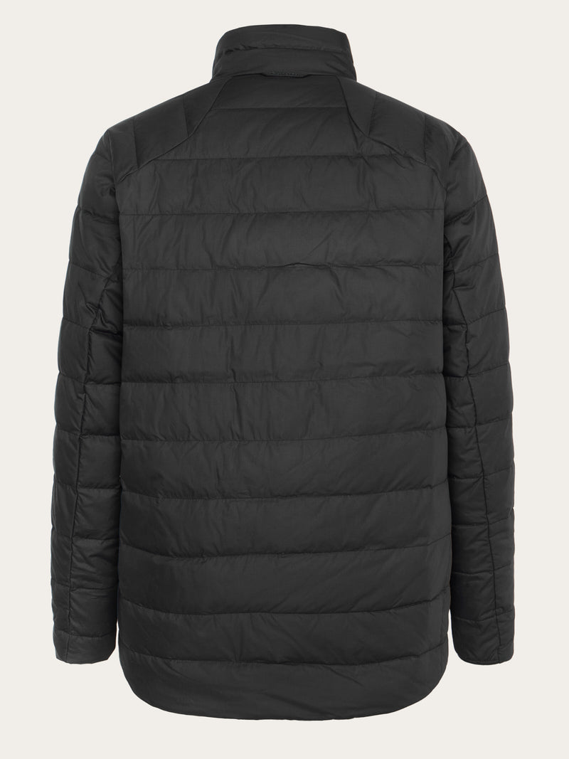 KnowledgeCotton Apparel - MEN Vent Ripstop 90 Re:Down insulated jacket Jackets 1300 Black Jet