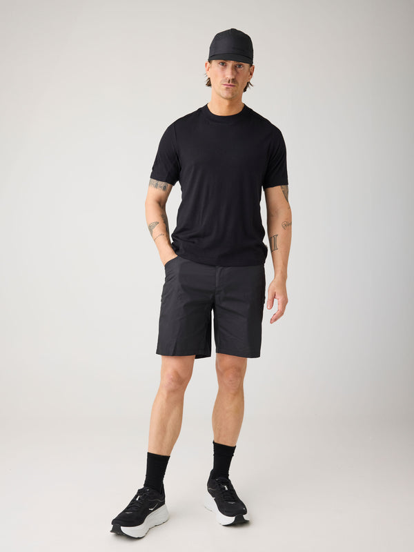 KnowledgeCotton Apparel - MEN Vent ripstop 90 shorts Shorts 1300 Black Jet