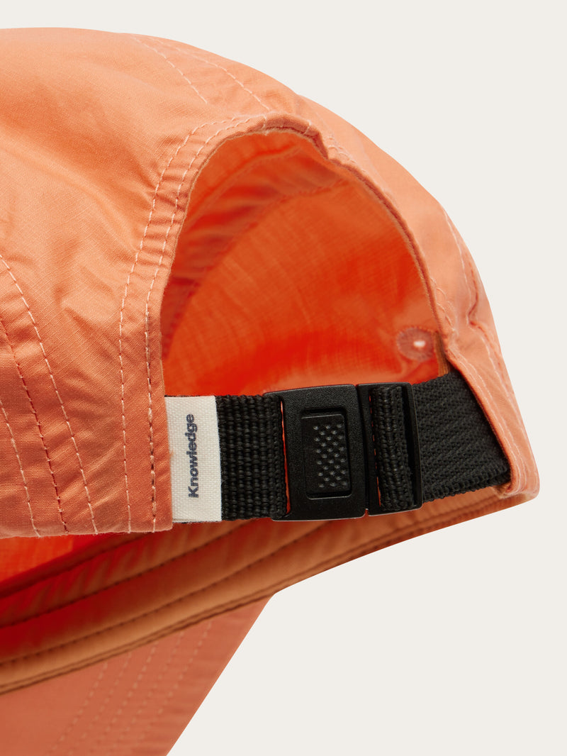KnowledgeCotton Apparel - UNI Vent Ripstop 90 panel 5 cap - GOTS/Vegan Caps 1481 Langoustino