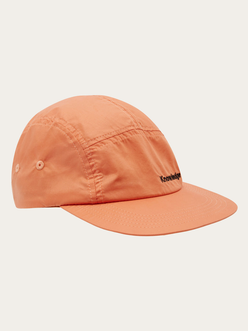 KnowledgeCotton Apparel - UNI Vent Ripstop 90 panel 5 cap - GOTS/Vegan Caps 1481 Langoustino