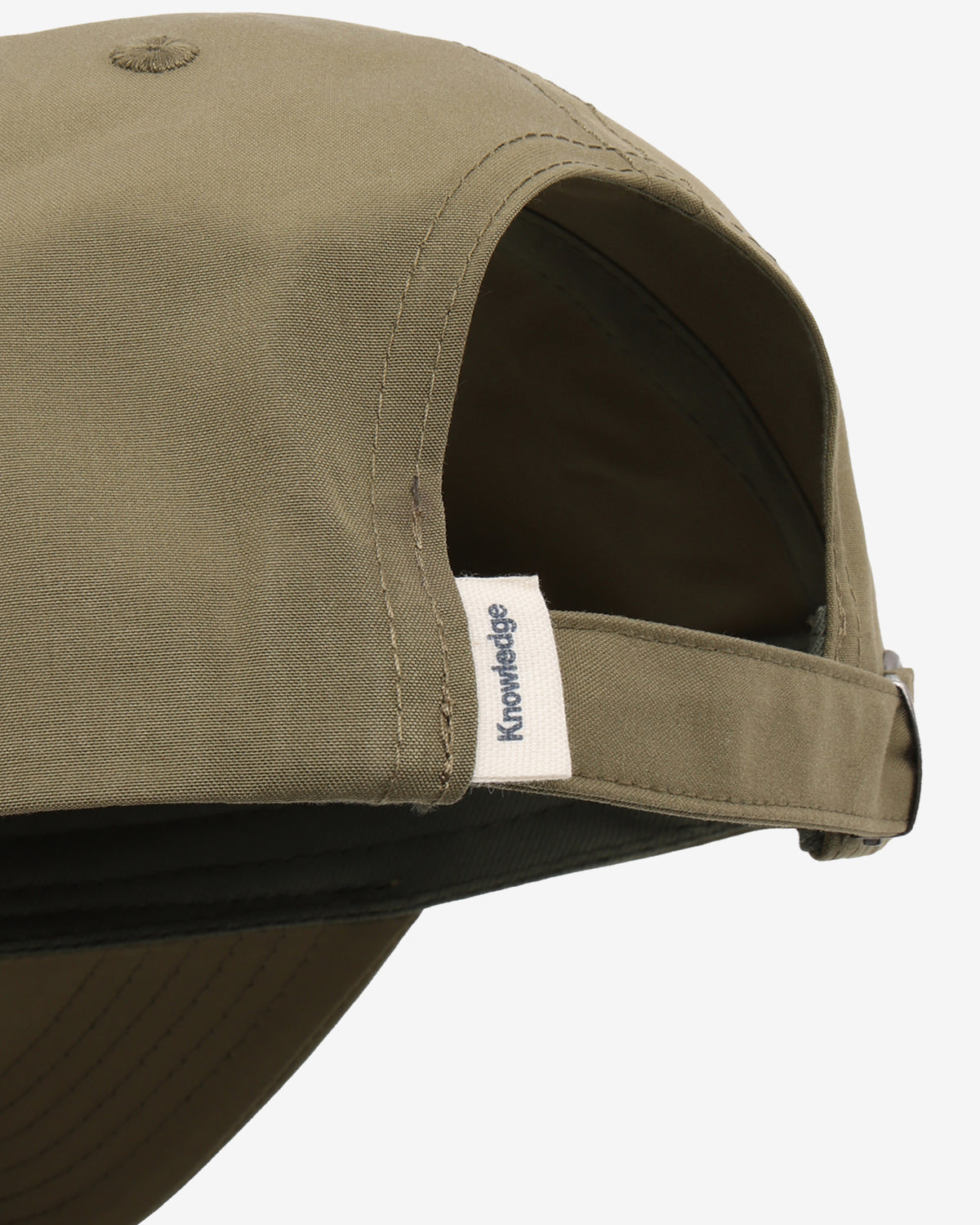 KnowledgeCotton Apparel - UNI Vent canvas 200 cap Caps 1068 Burned Olive