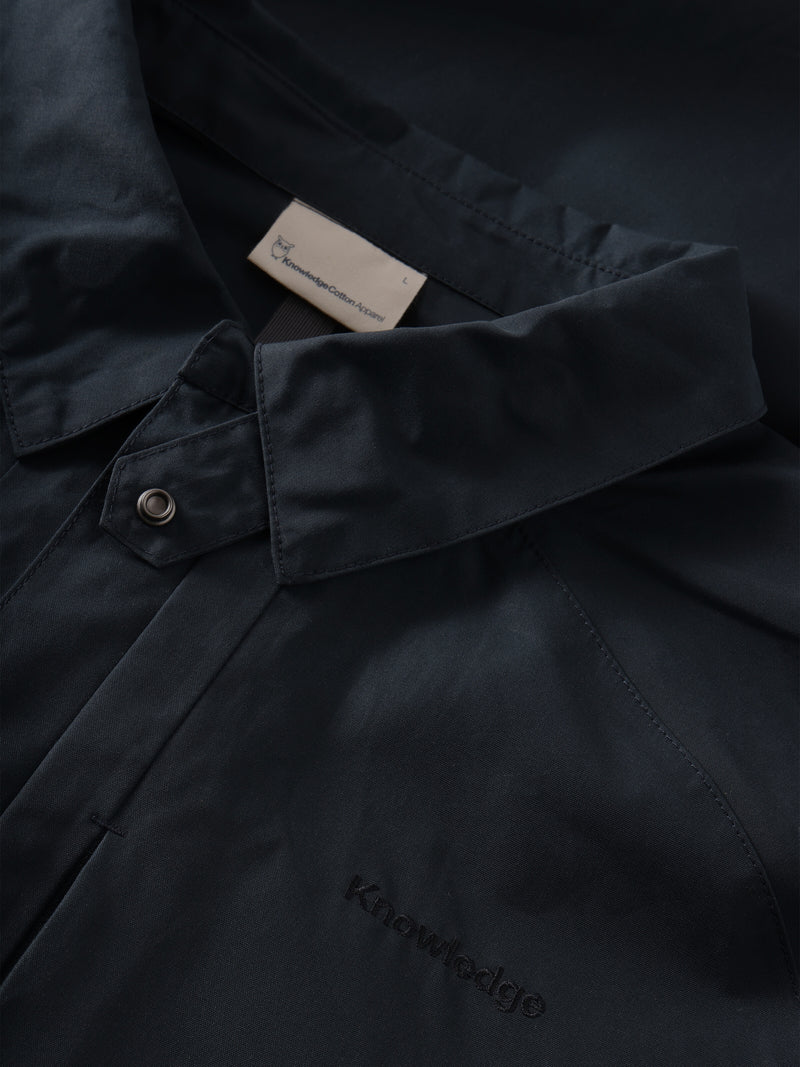 KnowledgeCotton Apparel - MEN Vent canvas 200 jacket Jackets 1001 Total Eclipse