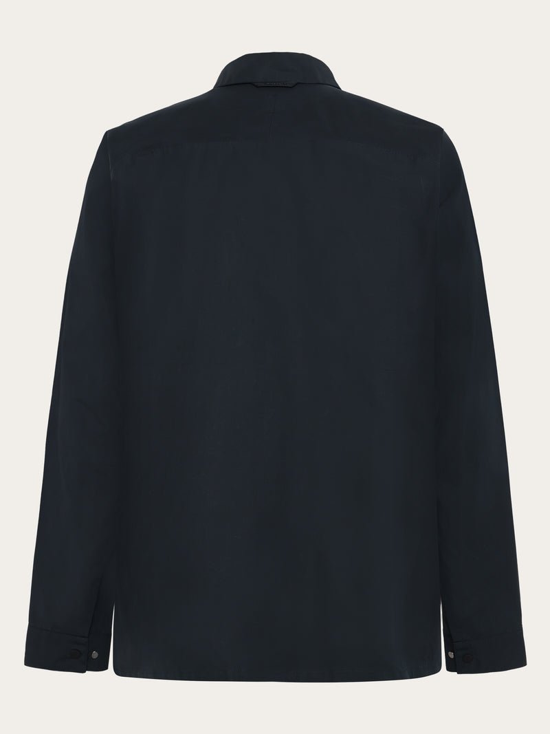 KnowledgeCotton Apparel - MEN Vent canvas 200 jacket Jackets 1001 Total Eclipse