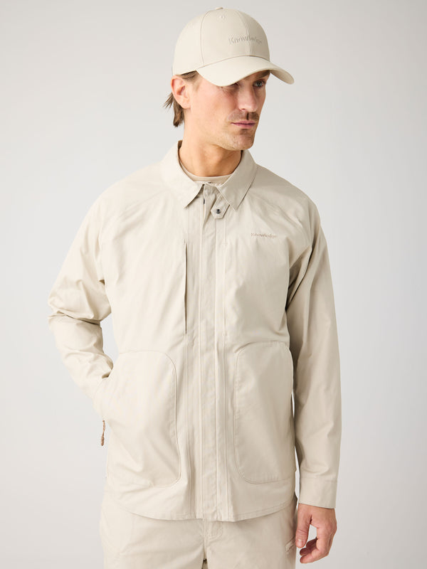 KnowledgeCotton Apparel - MEN Vent canvas 200 jacket Jackets 1228 Light feather gray