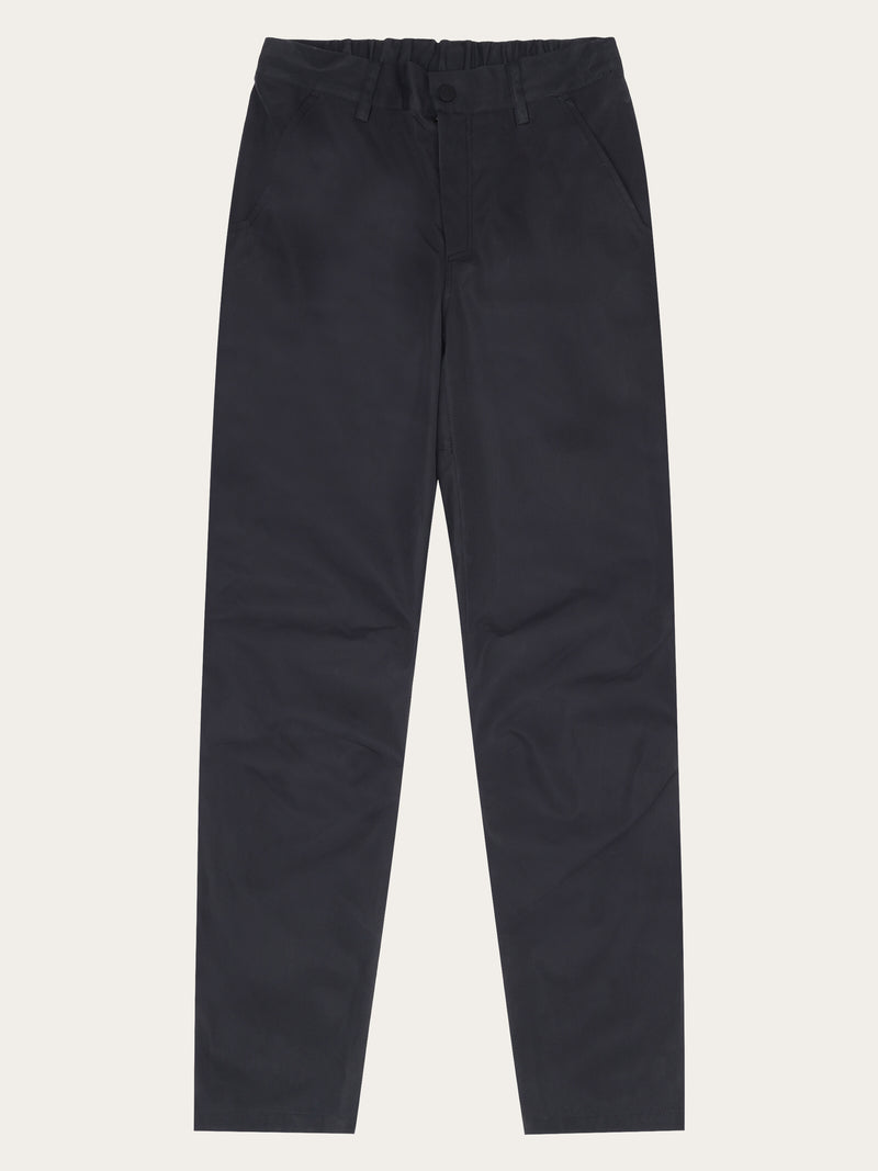 KnowledgeCotton Apparel - WMN Vent canvas 200 pants Pants 1300 Black Jet