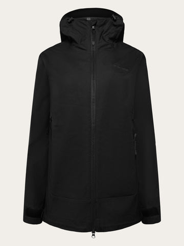 KnowledgeCotton Apparel - WMN Vent canvas 200 shell jacket Jackets 1300 Black Jet