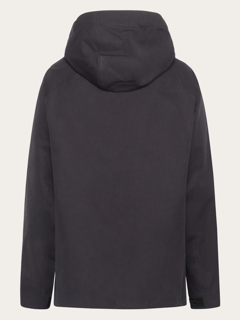 KnowledgeCotton Apparel - MEN Vent canvas 270 shell jacket Jackets 1300 Black Jet