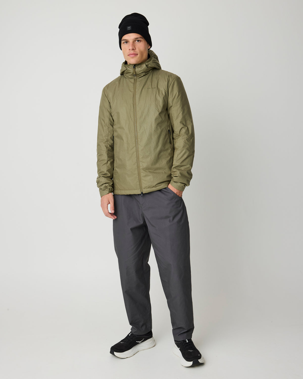 KnowledgeCotton Apparel - MEN Vent ripstop 140 jacket Jackets 1068 Burned Olive
