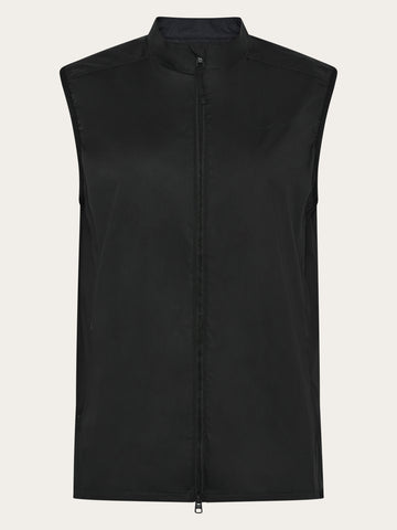 KnowledgeCotton Apparel - WMN Vent ripstop 90 vest Vests 1300 Black Jet