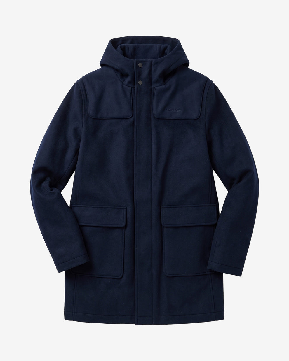 KnowledgeCotton Apparel - MEN Wool duffel coat Jackets 1412 Night Sky