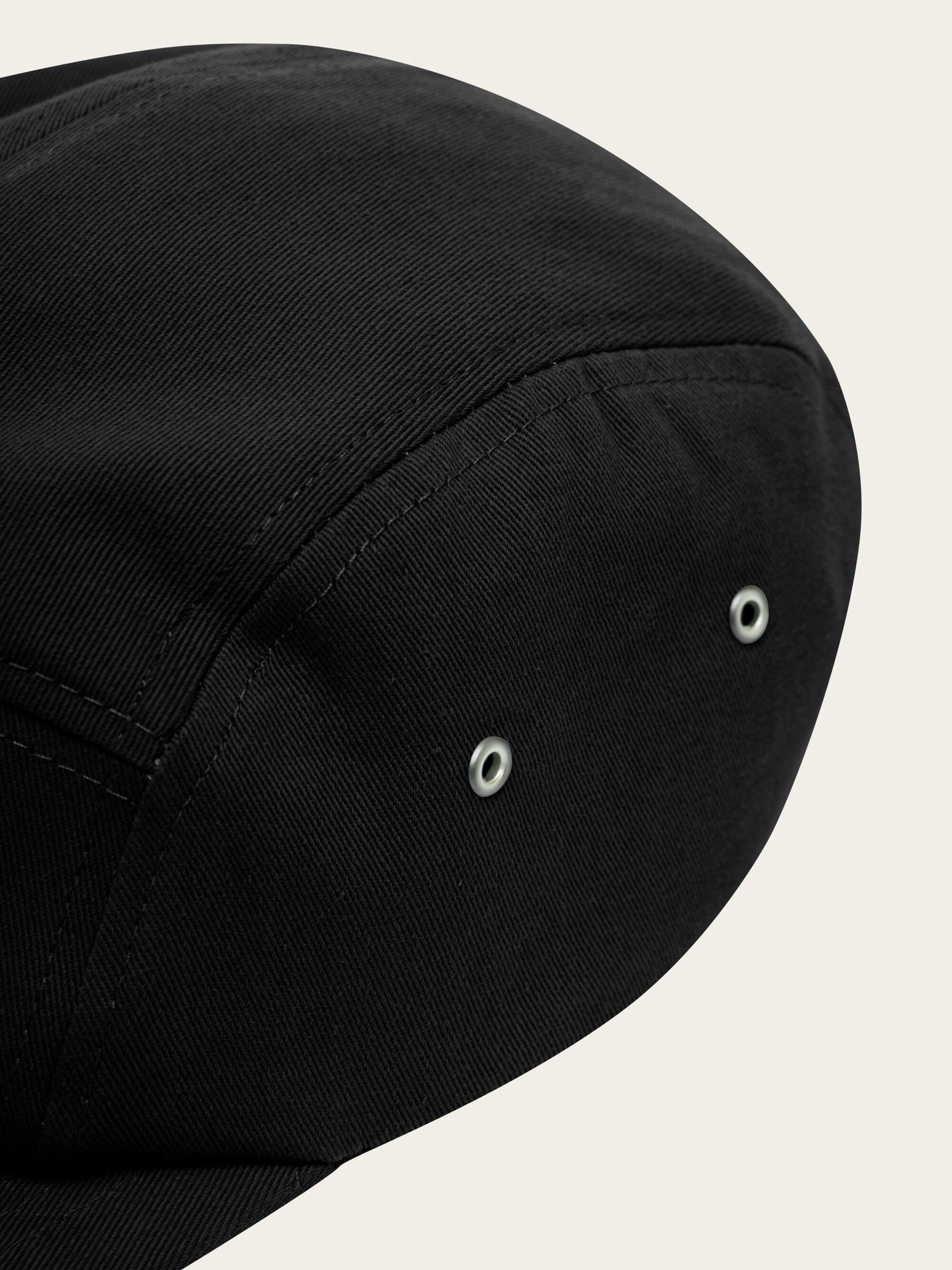 Barckley cap with badge - Black Jet – KnowledgeCotton