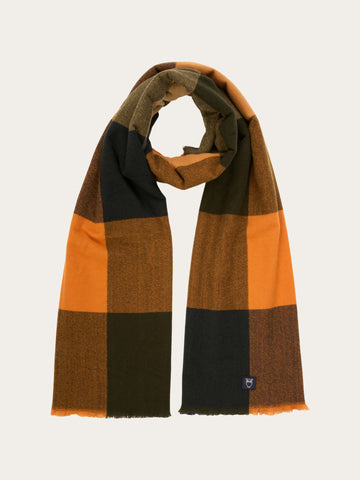 Buy Big check scarf - Autumn Leaf - from KnowledgeCotton