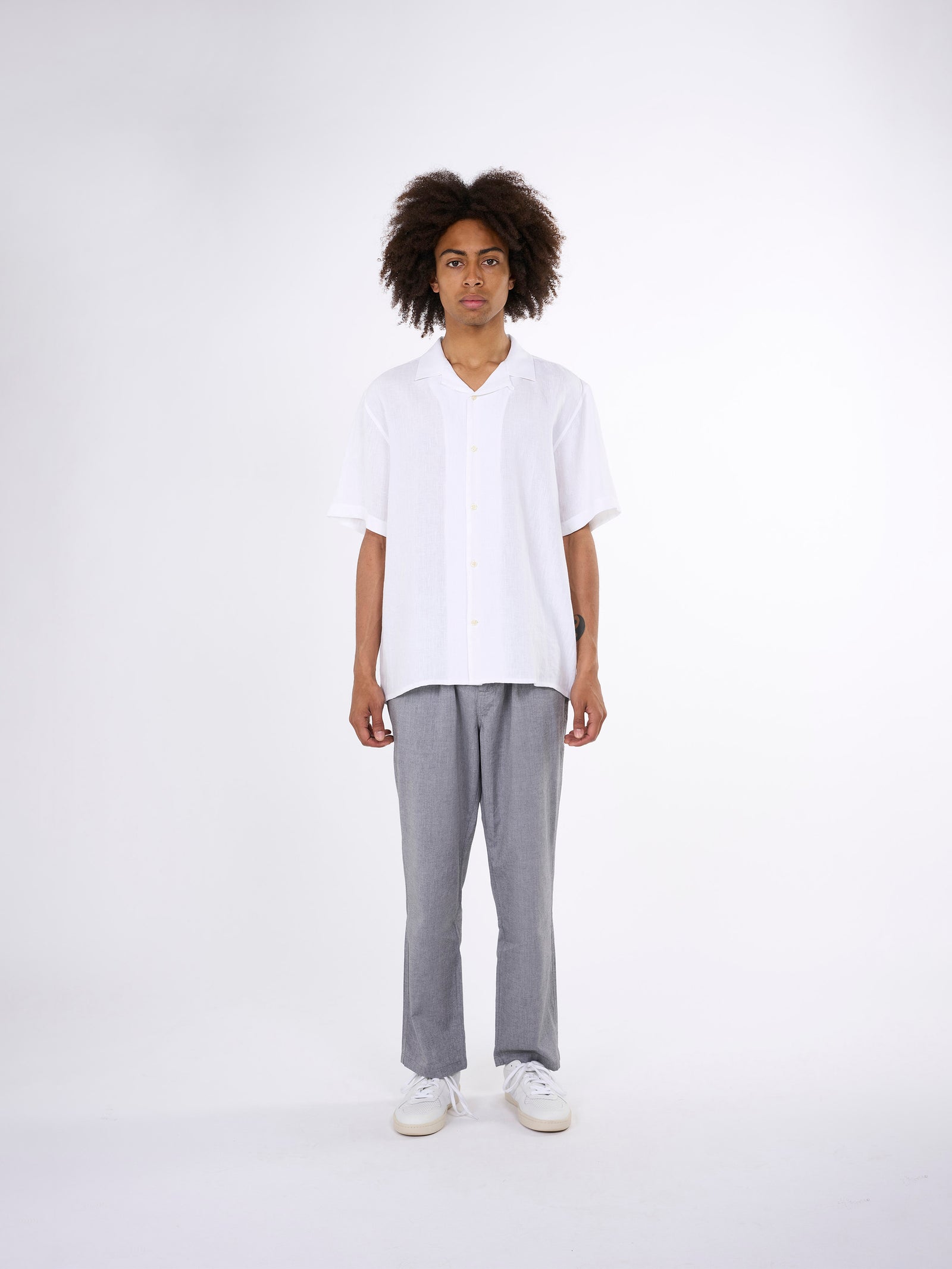 argue LINEN×COTTON PERFECT WIDE T-SHIRTS Linen T-Shirt | Gap