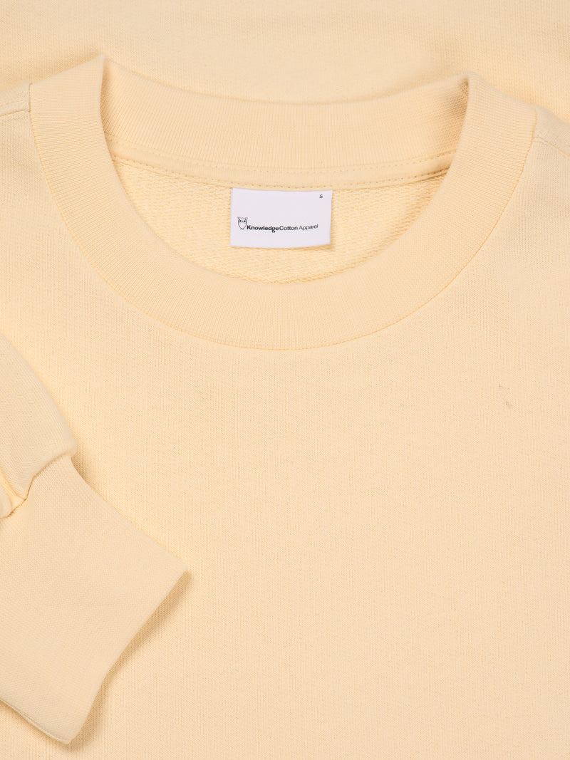 KnowledgeCotton Apparel - WMN Boxy sweatshirt Sweats 1376 Vanilla Custard