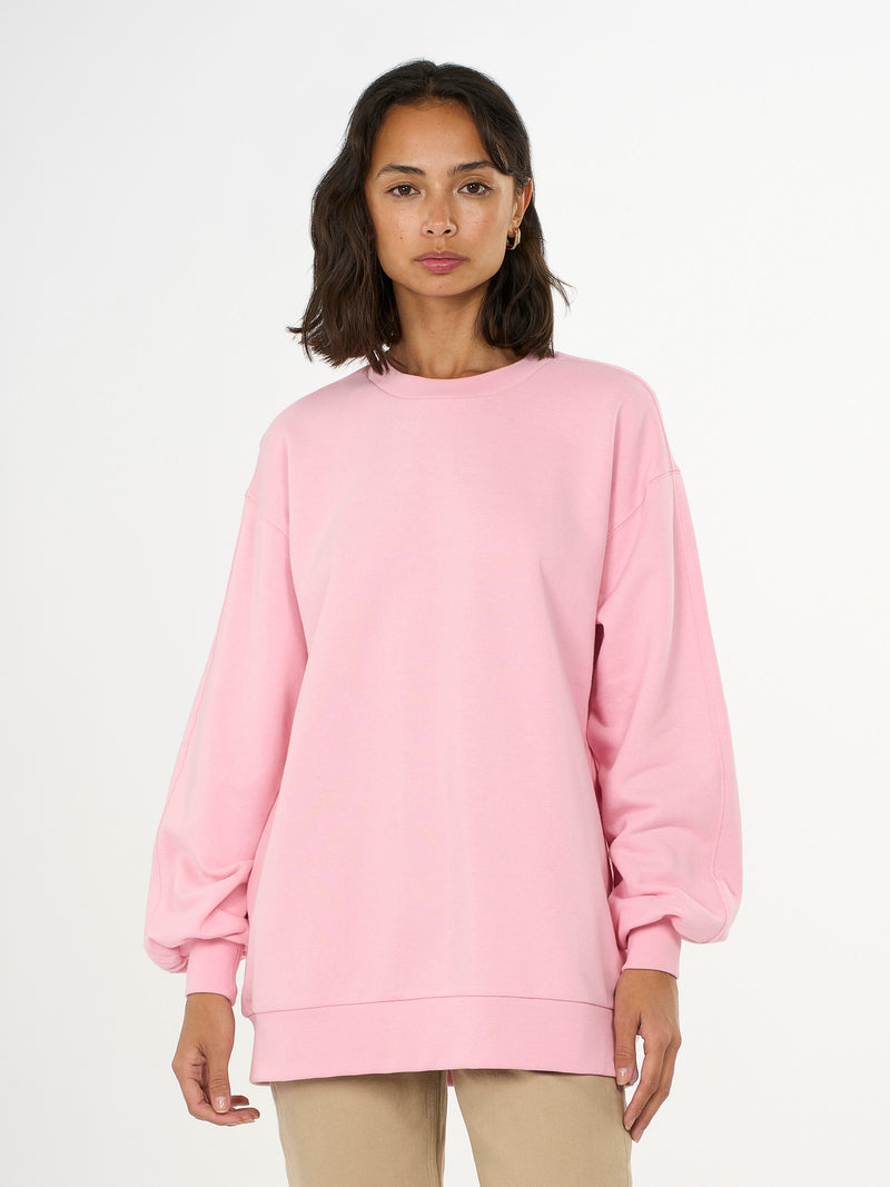 KnowledgeCotton Apparel - WMN Boxy sweatshirt Sweats 1378 Parfait Pink