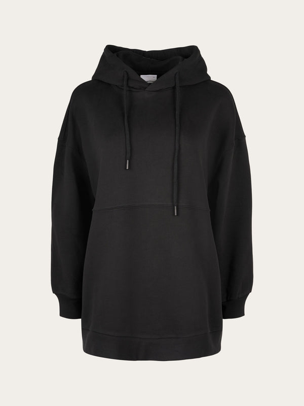 KnowledgeCotton Apparel - WMN Boyfriend sweatshirt Sweats 1300 Black Jet