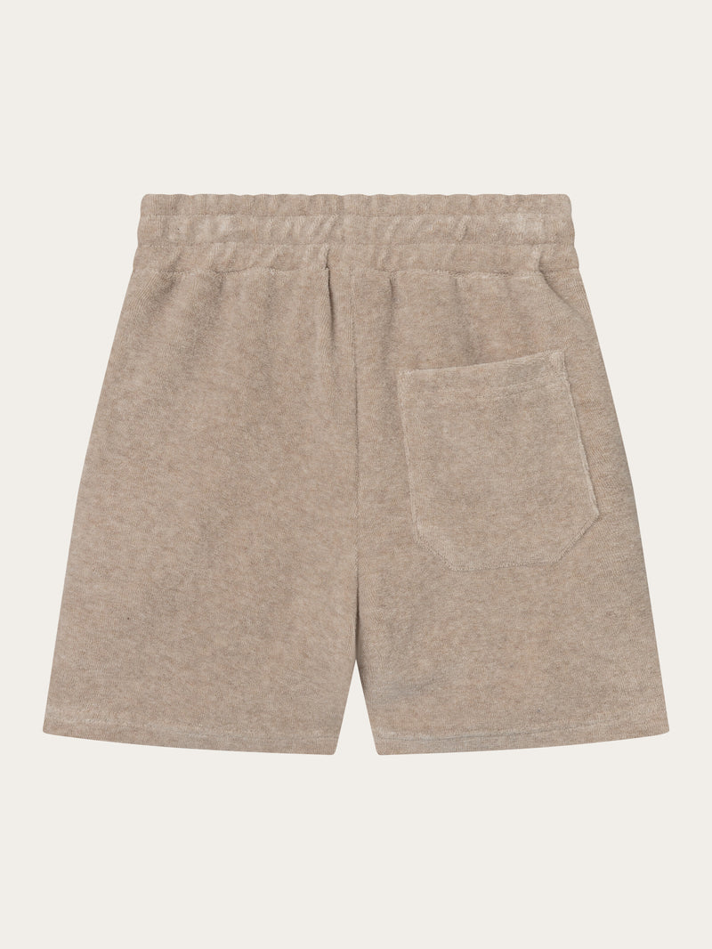 KnowledgeCotton Apparel - YOUNG Casual terry shorts Shorts 1347 Safari