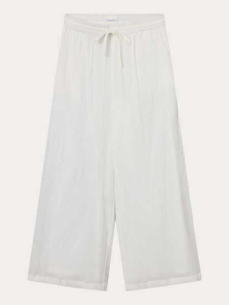 【KOOLOSET】Damage Cotton Curved Pants Cotton Gauze Pants - Seeds Apparel