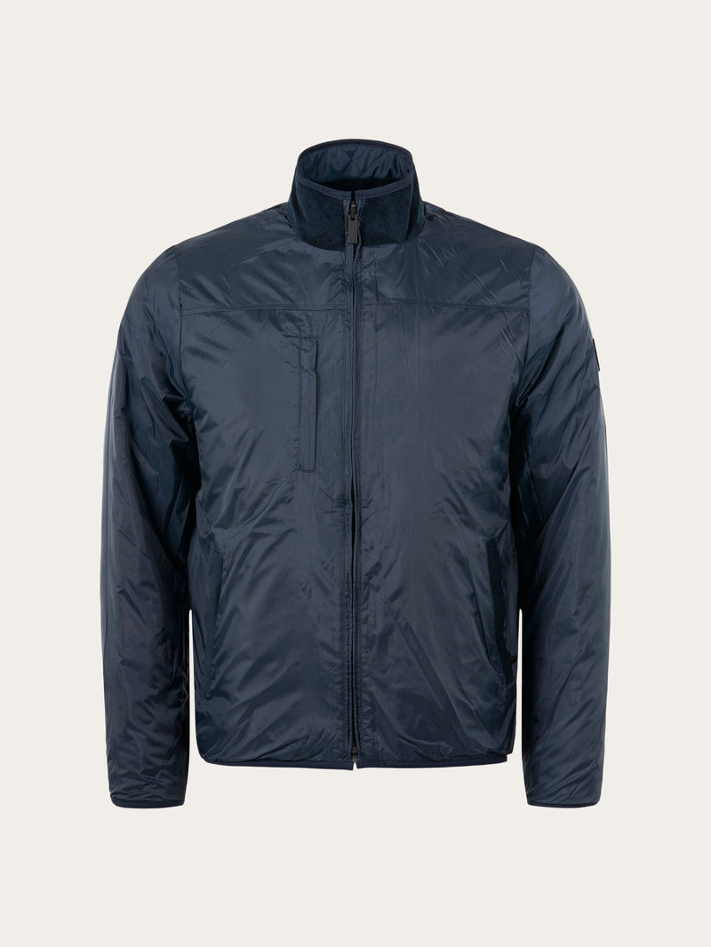 KnowledgeCotton Apparel - MEN FJORD quilted reversible jacket Jackets 1001 Total Eclipse
