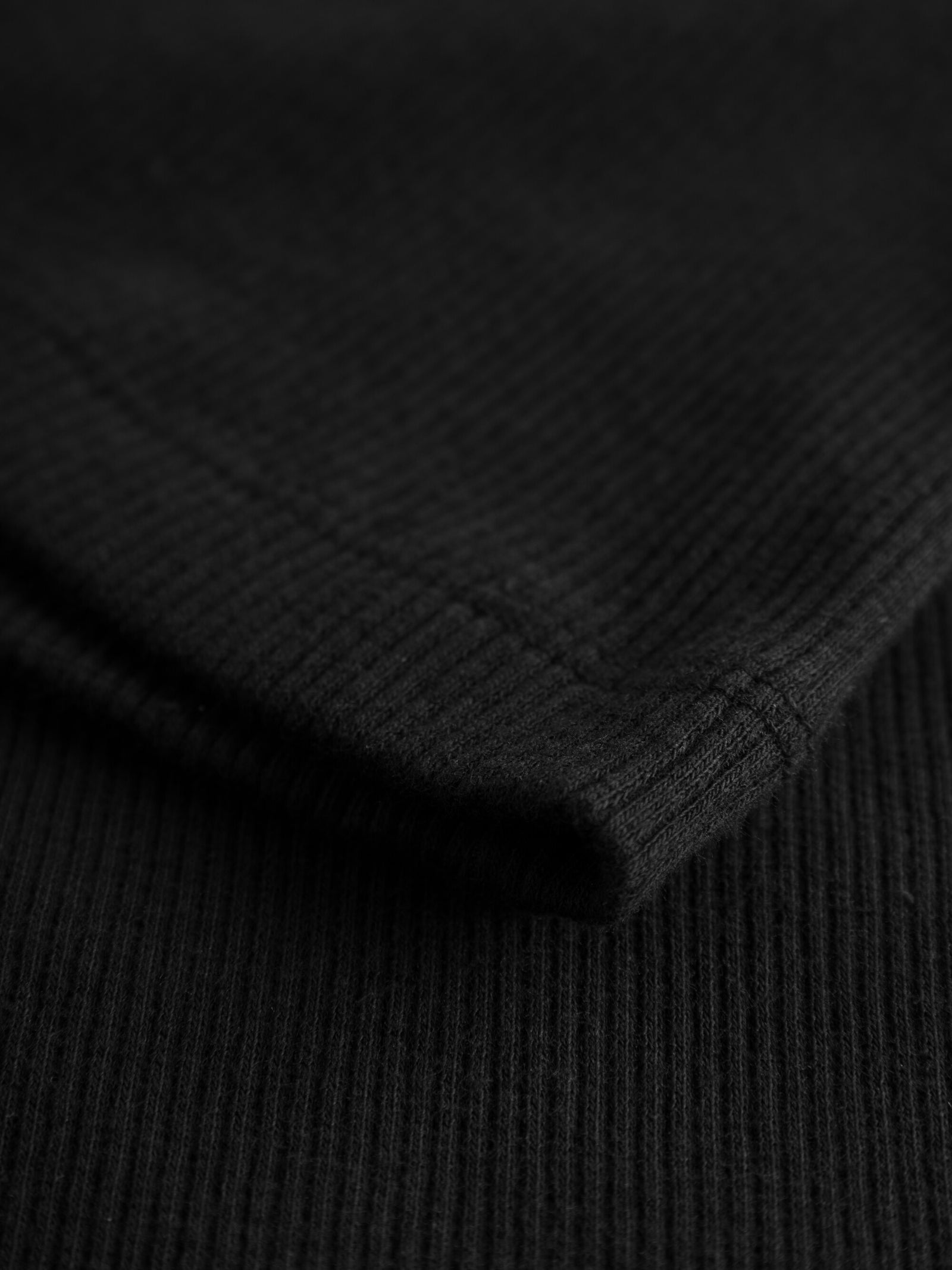 High neck rib top - Black Jet – KnowledgeCotton Apparel Europe