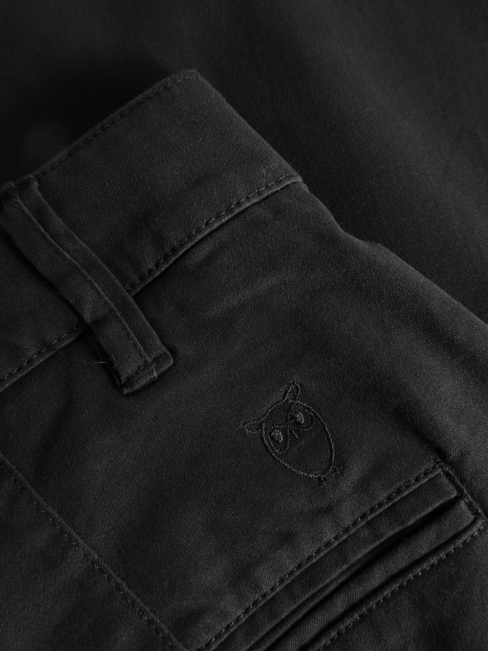 Buy LUCA slim twill chino pants - Black Jet - from