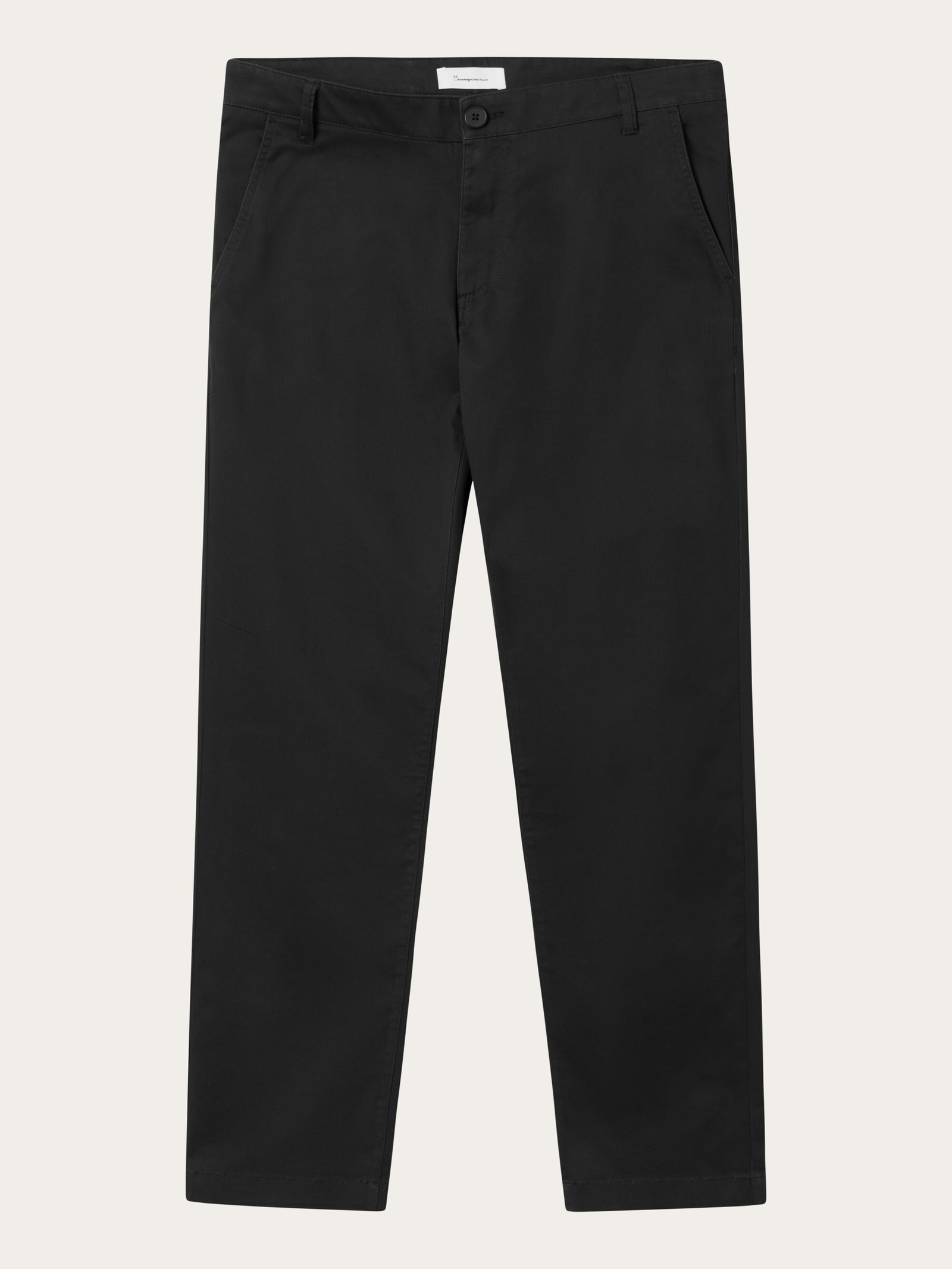 Buy LUCA slim twill chino pants - Black Jet - from KnowledgeCotton Apparel®