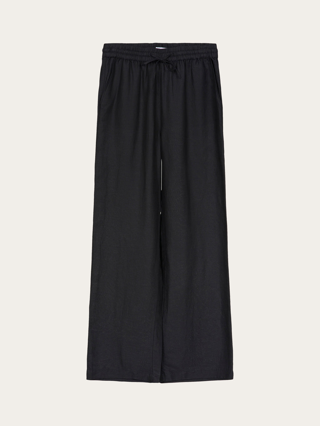 INC ~ Sz 14 ~ Dress Pants Jet Black Rayon Nylon Spandex w/ wide elastic  waist