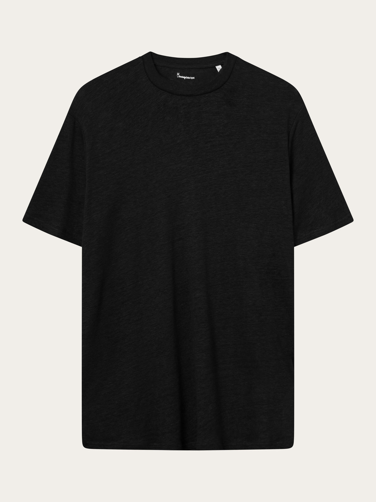 ★関税込み★ STONE  BLACK COTTON T-SHIRT Stone Island Black Logo Embroidered Cotton T-Shirt | Common
