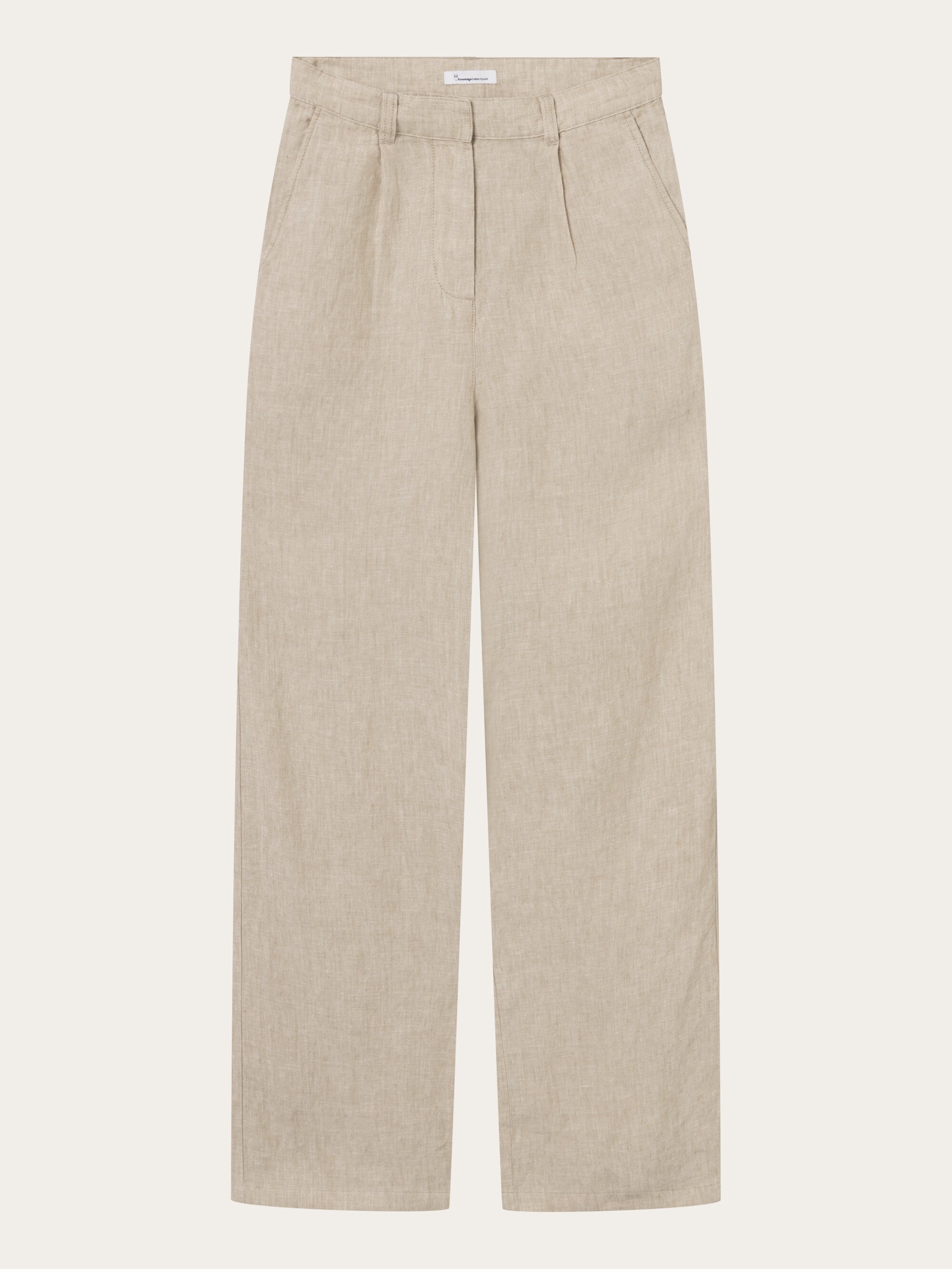 Buy Loose natural linen pants - Light feather gray - from ...
