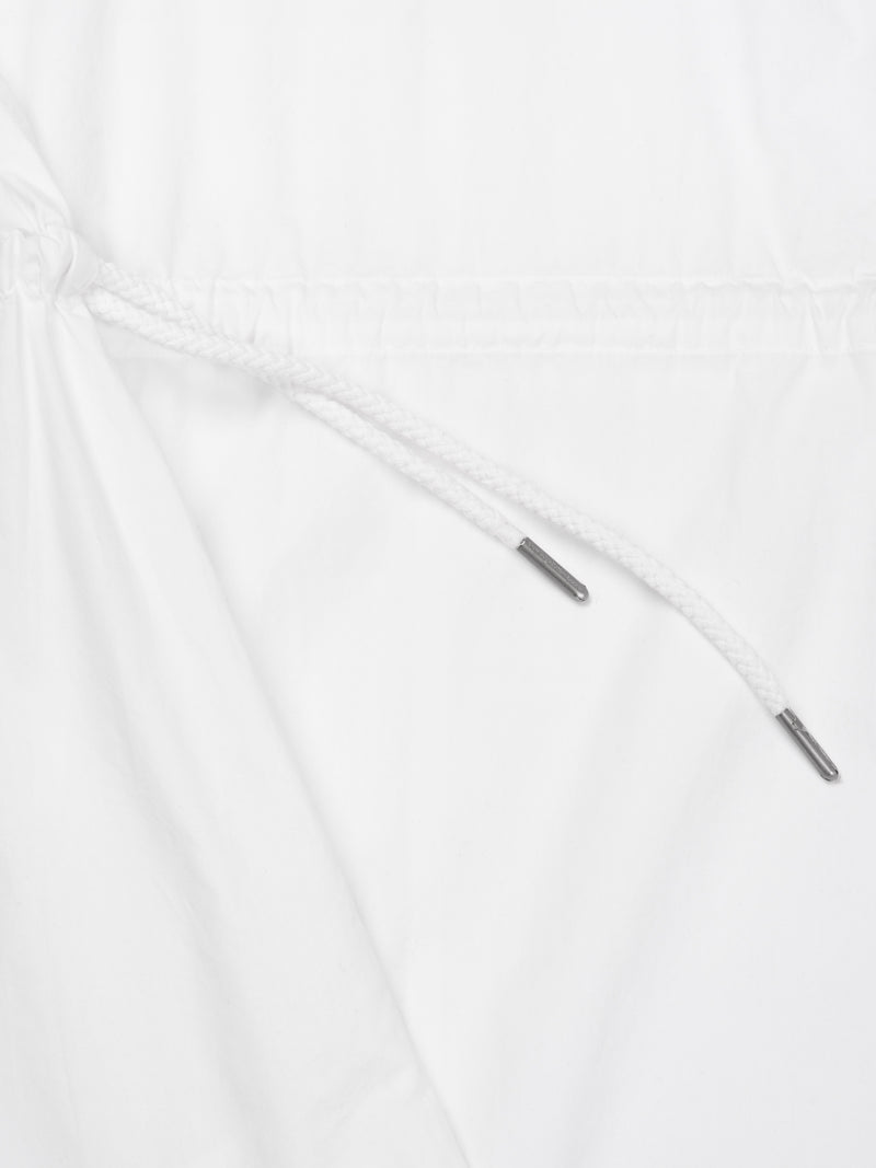 KnowledgeCotton Apparel - WMN Poplin o-neck short sleevd dress Dresses 1010 Bright White