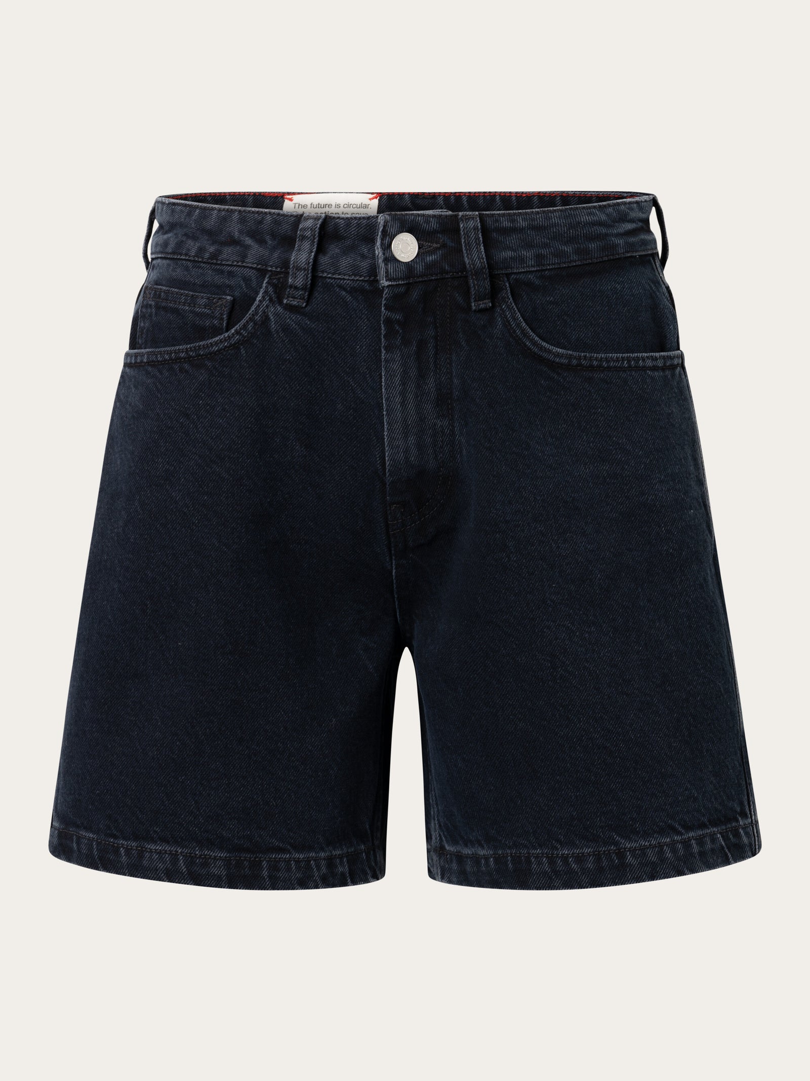 REBORN mid rise shorts Overdyed Black