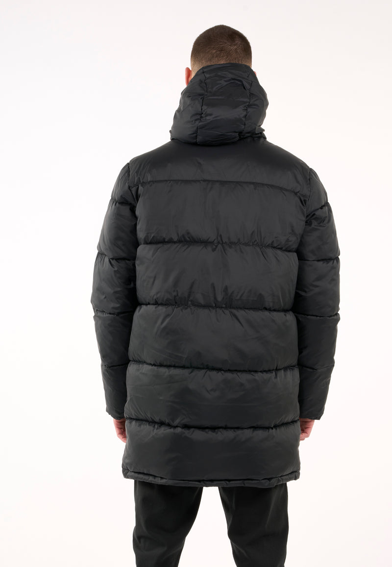 KnowledgeCotton Apparel - MEN REPREVE ™ puffer long jacket THERMO ACTIVE™ Jackets 1300 Black Jet