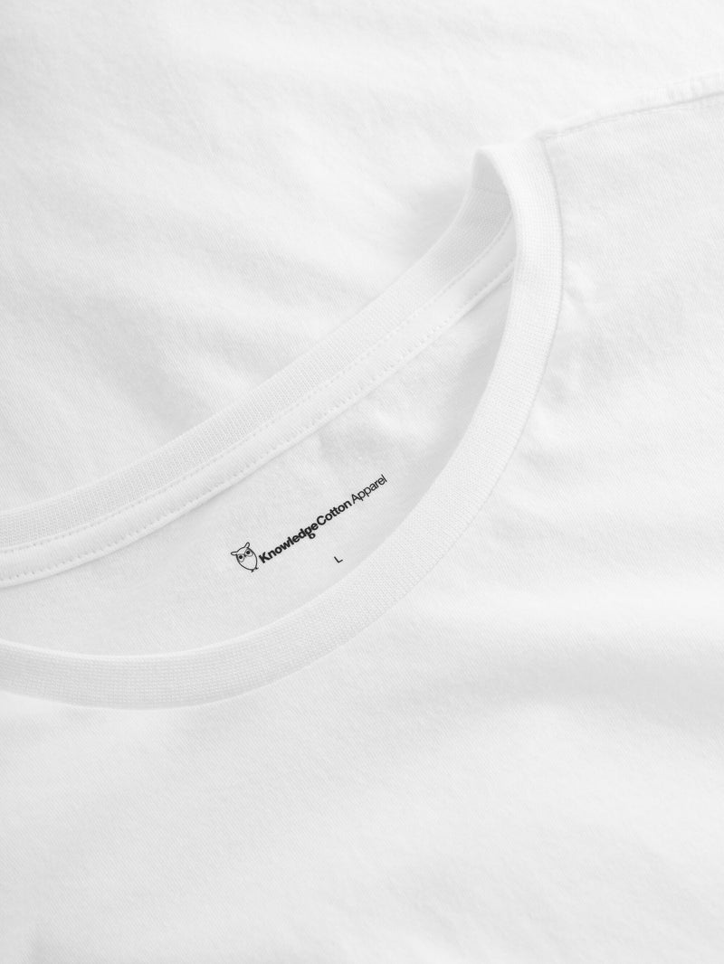 Buy Regular fit Basic tee - Bright White - from KnowledgeCotton Apparel®