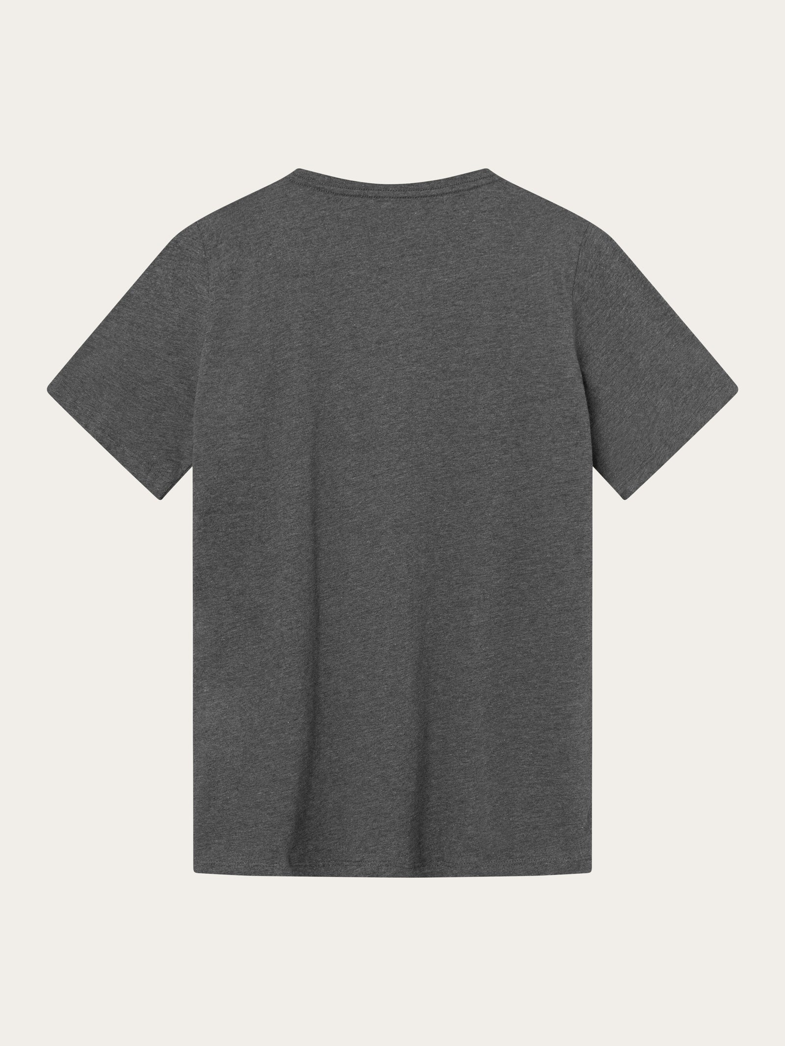 Buy Regular fit Basic tee Dark Grey Melange from KnowledgeCotton Apparel